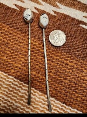 White Buffalo Artisan Made Hair Pins (2)